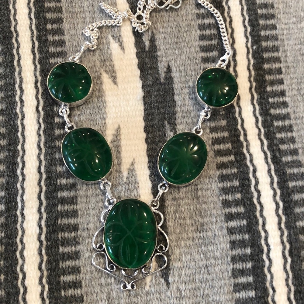 Green Chalcedony Necklace